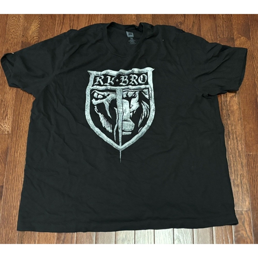WWE Wrestling RANDY ORTON MATT RIDDLE RK-BRO Crest 3XL Black T Shirt